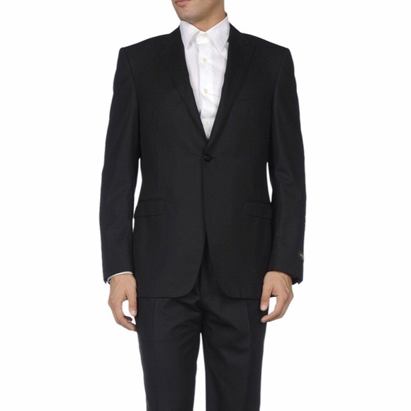 Hand Stitched Beautiful Canali Black Dinner Suit - Picture 1 of 2